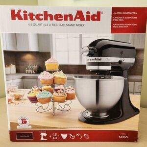 KitchenAid Classic™ Series 4.5 Quart Tilt-Head Stand Mixer-Onyx Black~BRAND NEW~